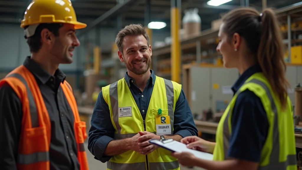 California workplace injury support — attorney, worker, and HR collaborating for successful workers compensation benefits claim