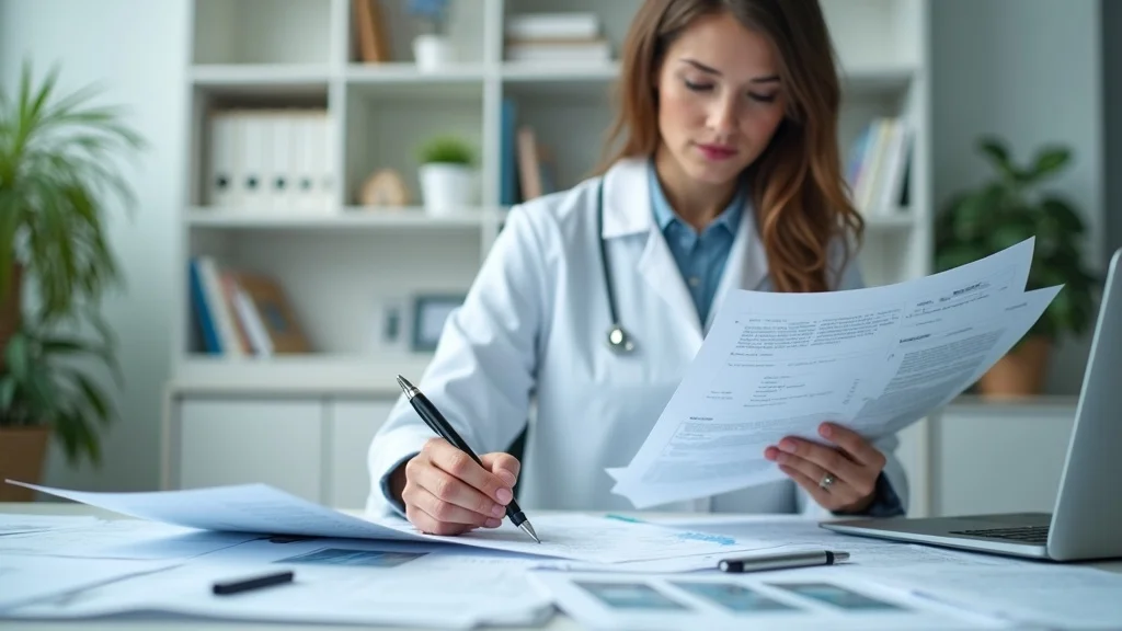 Injury paperwork and detailed medical documentation organized for California workers compensation attorney benefit maximization