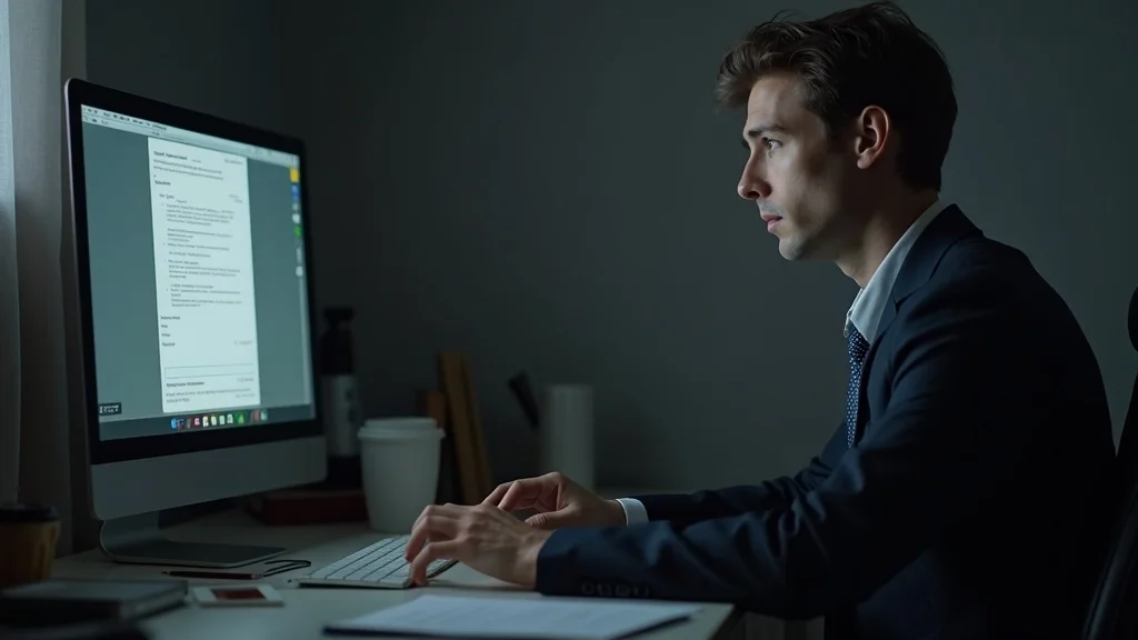 Disengaged online attorney at computer, highlighting risk of internet-only workers compensation attorneys